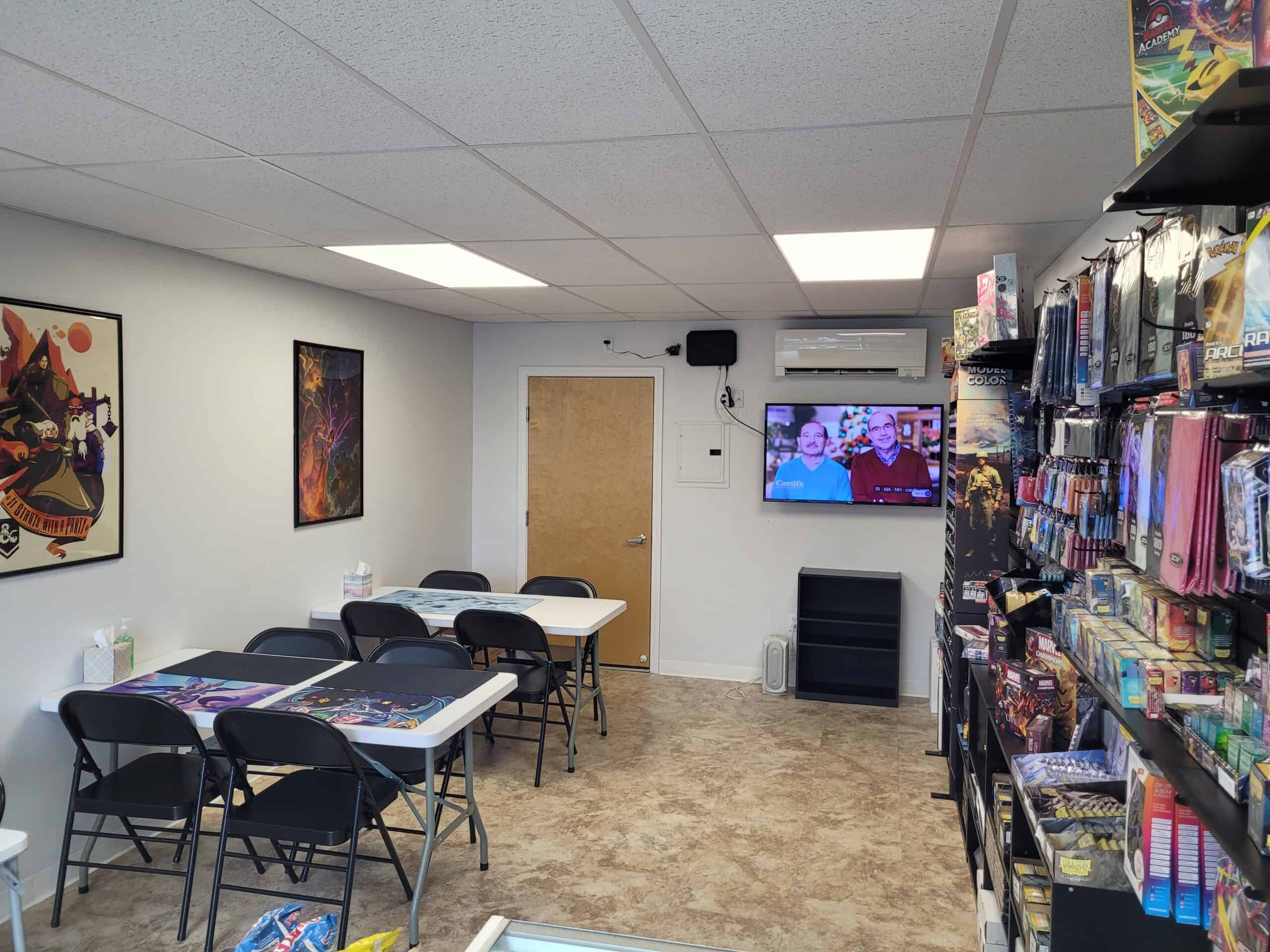 Northeast Games & Hobbies Store From Counter